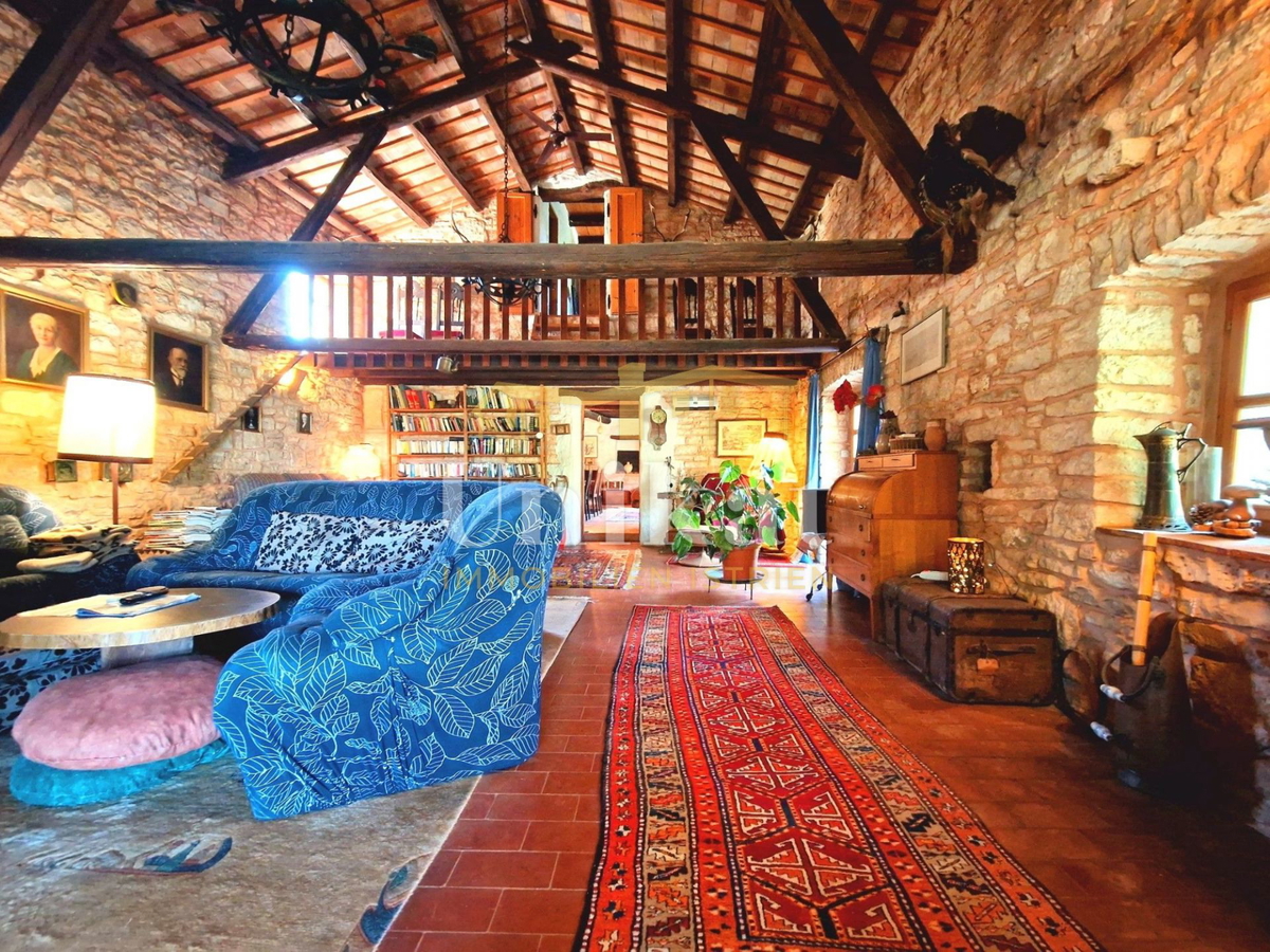 Avtentično posestvo s kamnito hišo in velikim zemljiščem